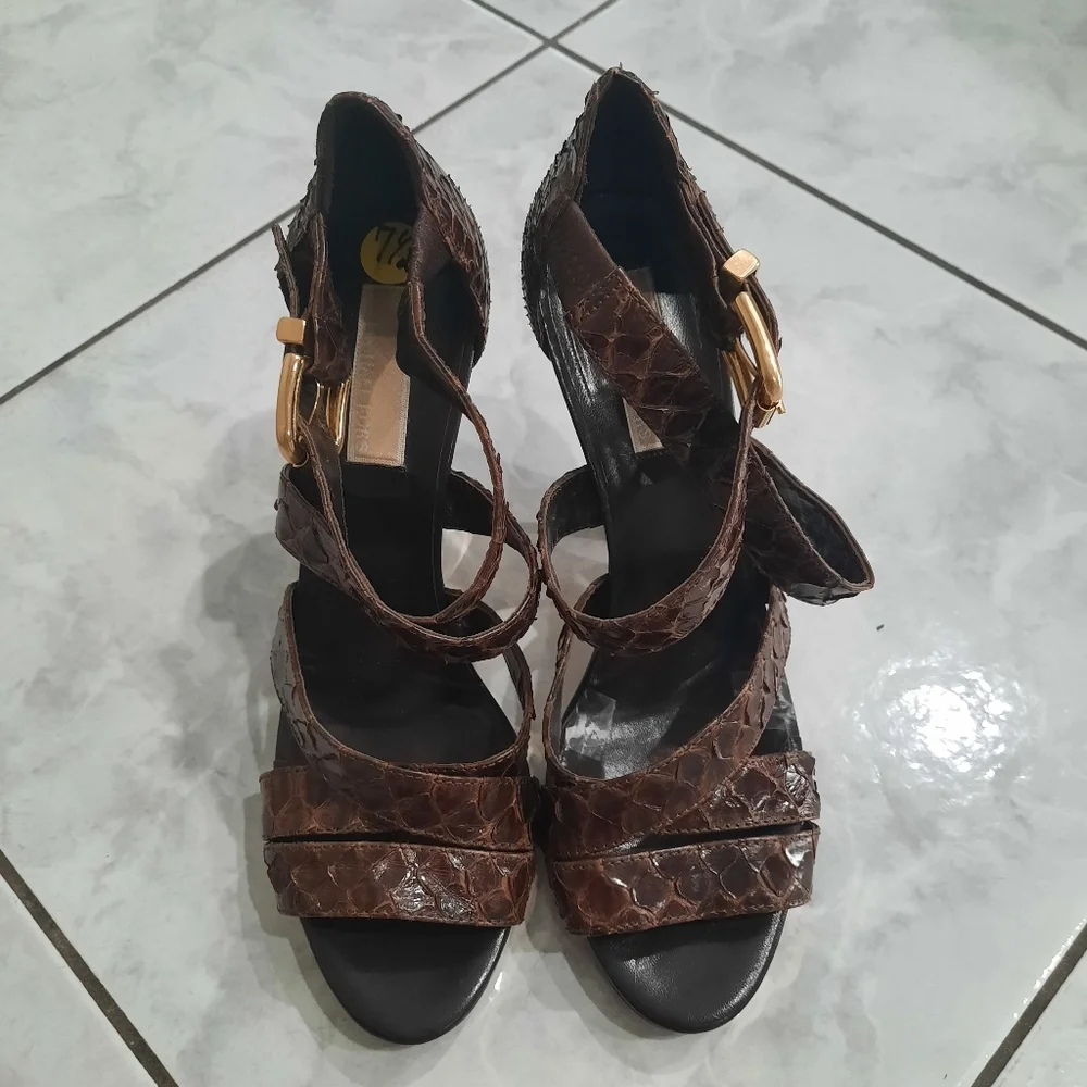 Michael Kors snakeskin sandals‎  heel
